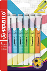 Stabilo swing cool - markeerstift - set met 6 stuks