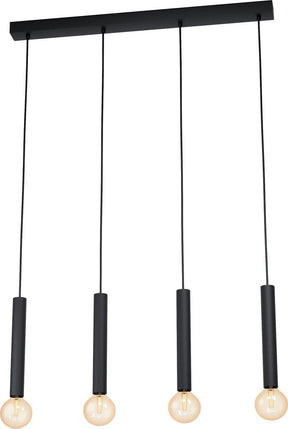 Eglo cortenova - hanglamp - e27 - 84 cm - zwart