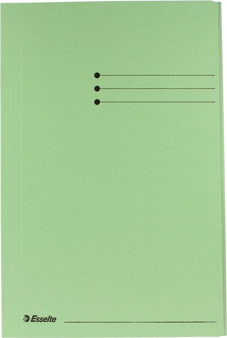 Esselte manilla 3-klepsmap - folio - 50 stuks - groen