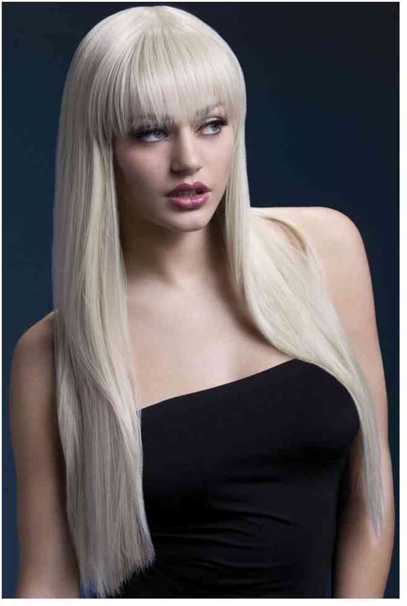 Fever lange stijle pruik - blond