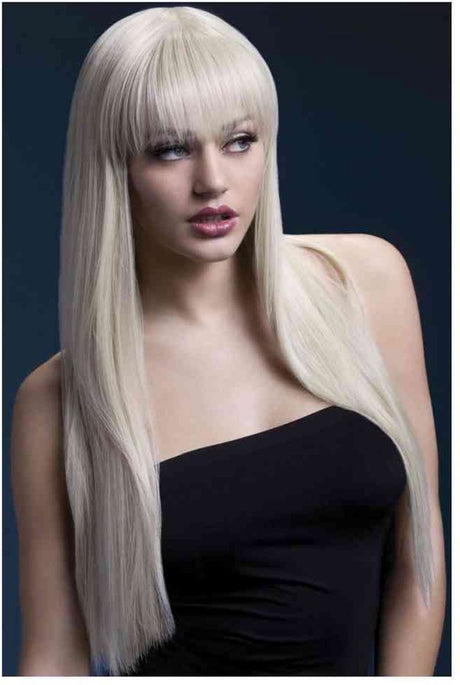 Fever lange stijle pruik - blond