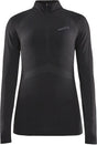 Craft active intensity zip thermoshirt dames - maat s