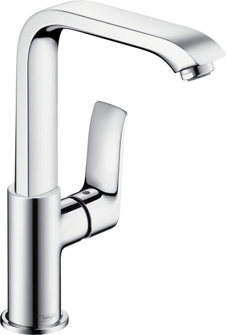 Hansgrohe metris ééngreeps wastafelmengkraan 230 zonder afvoergarnituur - chroom - uitloop voorsprong 155 mm
