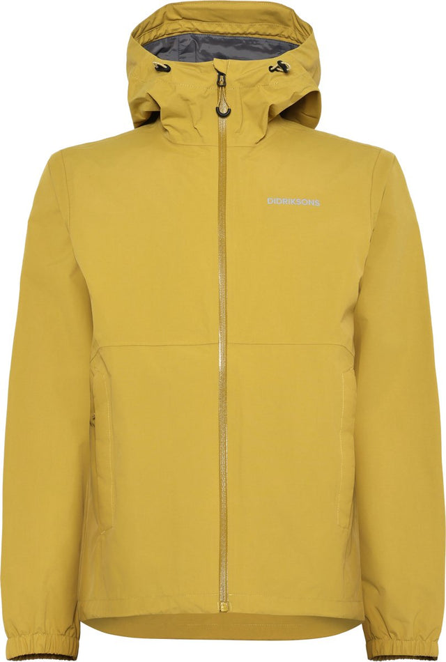 Didriksons dario usx jkt 2 unisex outdoorjas - yellow pollen