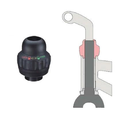 Post Moderne Ball Head Lock-out Lenkerlocke 25.4 26,4 30,2 mm schwarz