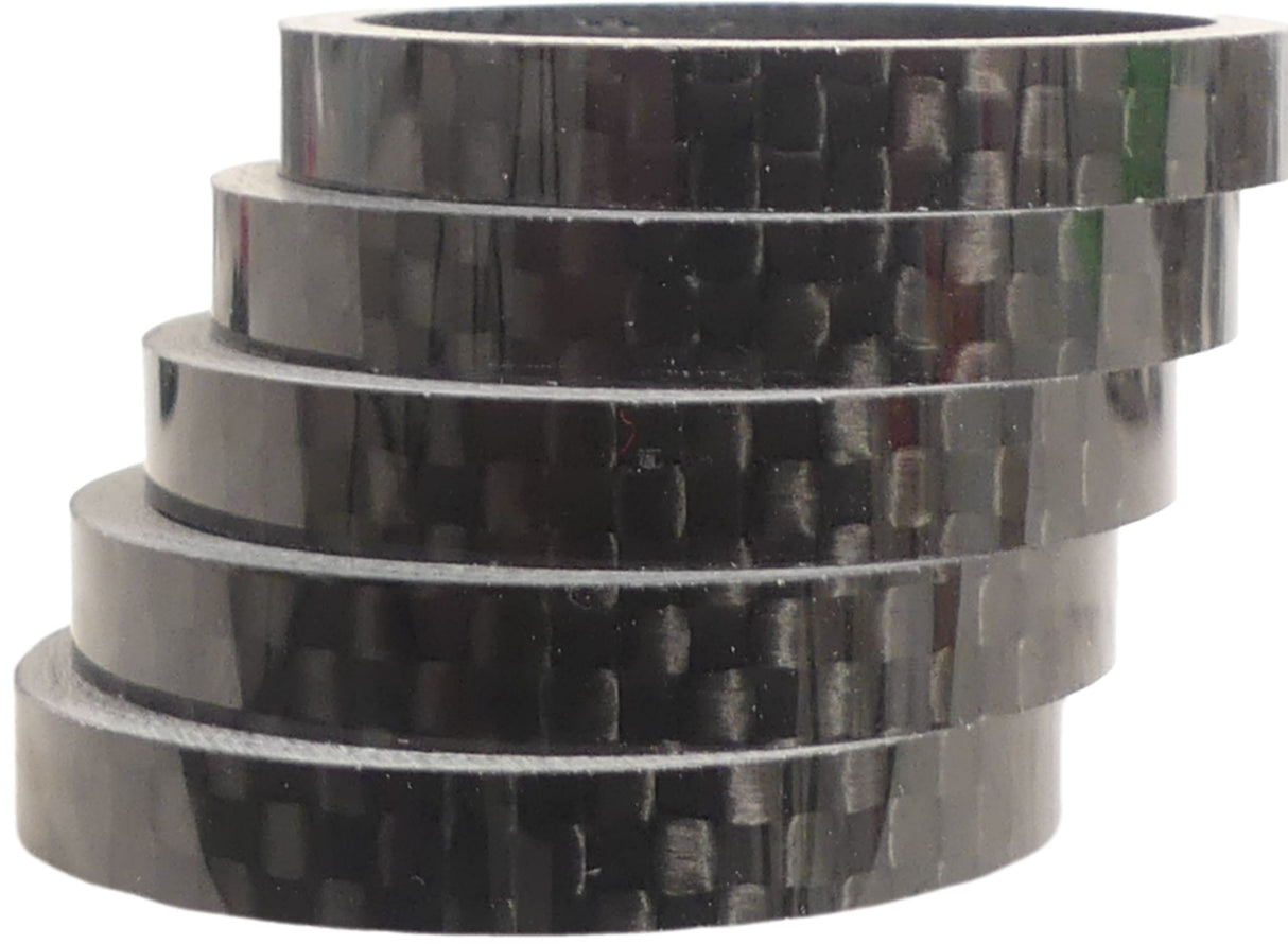 Spacers HZB 28,6 mm 1-1 8 pouces surdimensionnés de carbone 5 mm 5 pièces 6500031