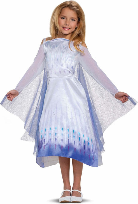 Disguise disney officieel klassiek elsa sneeuwkoningin kostuum, frozen 2 kostuum kinderen 3-4 jaar xs