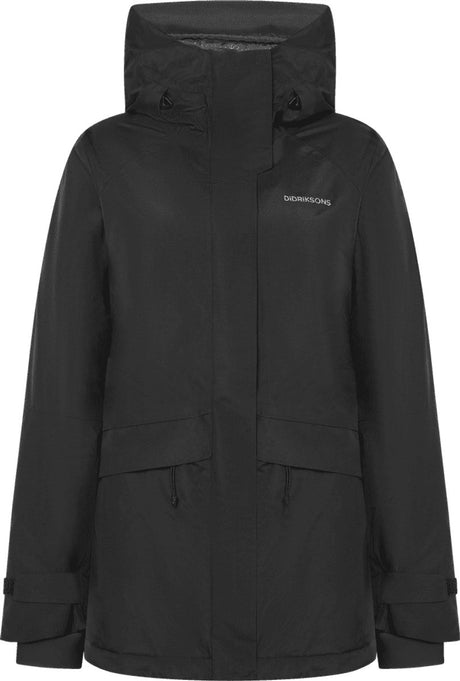 Didriksons essa wns jkt dames outdoorjas - black