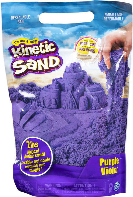 Kinetic sand - speelzand om te mengen kneden en creëren - 907 g origineel - paars - sensorisch speelgoed - origineel