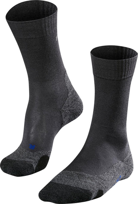 Falke tk2 cool anti-blaar dik lyocell functioneel materiaal wandelsokken heren grijs - maat 39-41