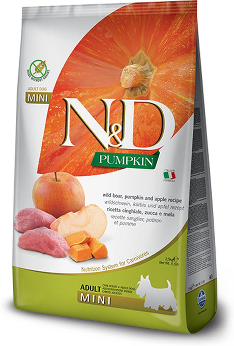 Farmina n d gf pumpkin dog boar apple adult mini 2,5kg