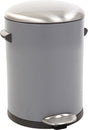 Eko - belle deluxe pedaalemmer 3 liter - steel plastic - grijs, sandcoated - prullenbak