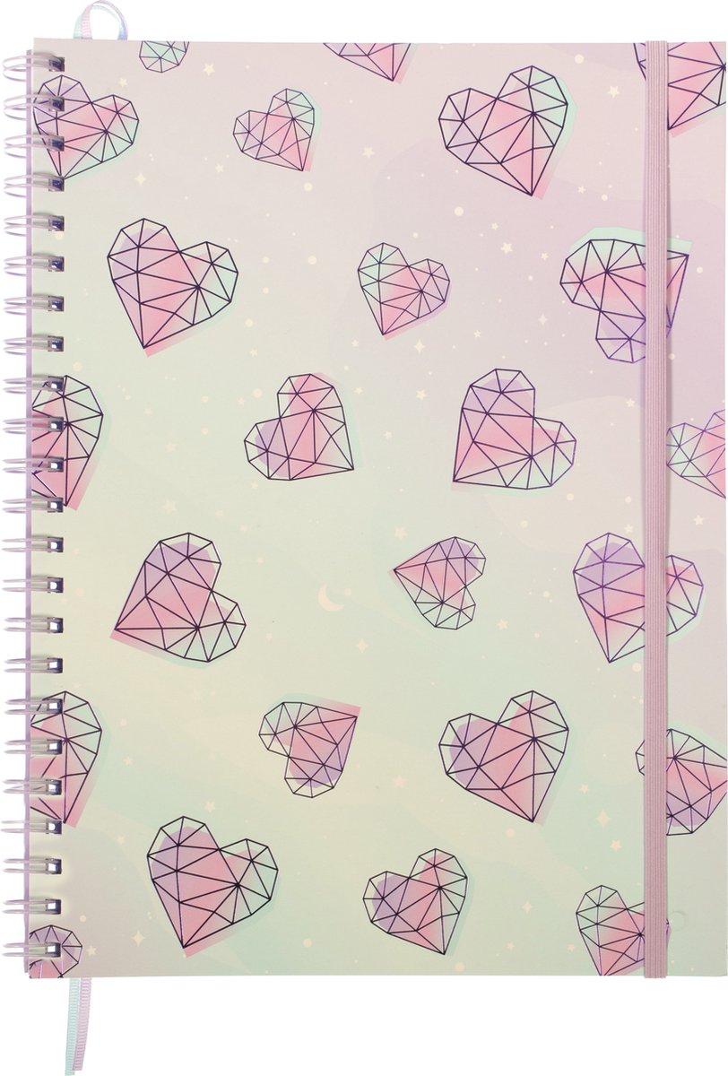 Kangaro spiraalboek - galaxy girl - a4 - lijn - 2 stuks - k-pm410005