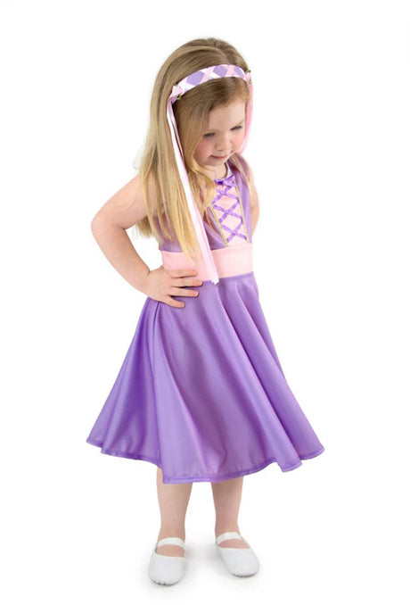 Little adventures - rapunzel twirl jurk – maat m (98-104) 98 104