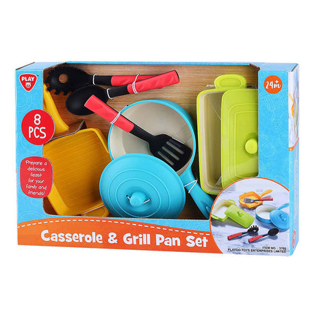 Play Grilpannen Set met Accessoires, 8dlg.