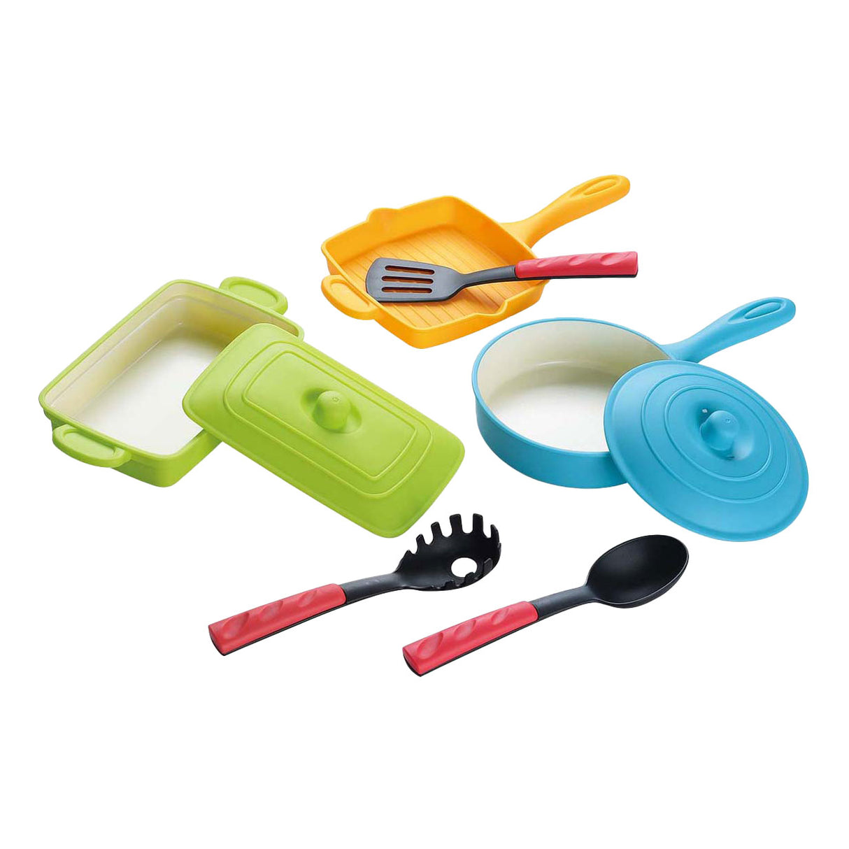 Play Grill Pans set avec des accessoires, 8DLG.