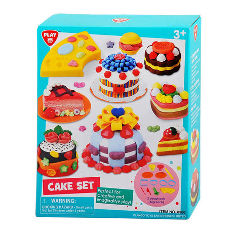 Playgo kleiset gebakjes - 2 kleipotjes