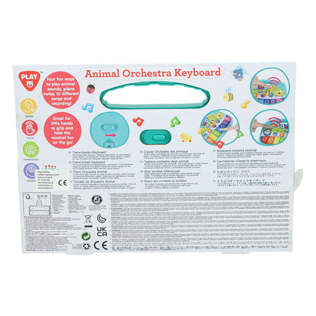Playgo dieren keyboard - speelgoed piano met dierengeluiden en melodieën.