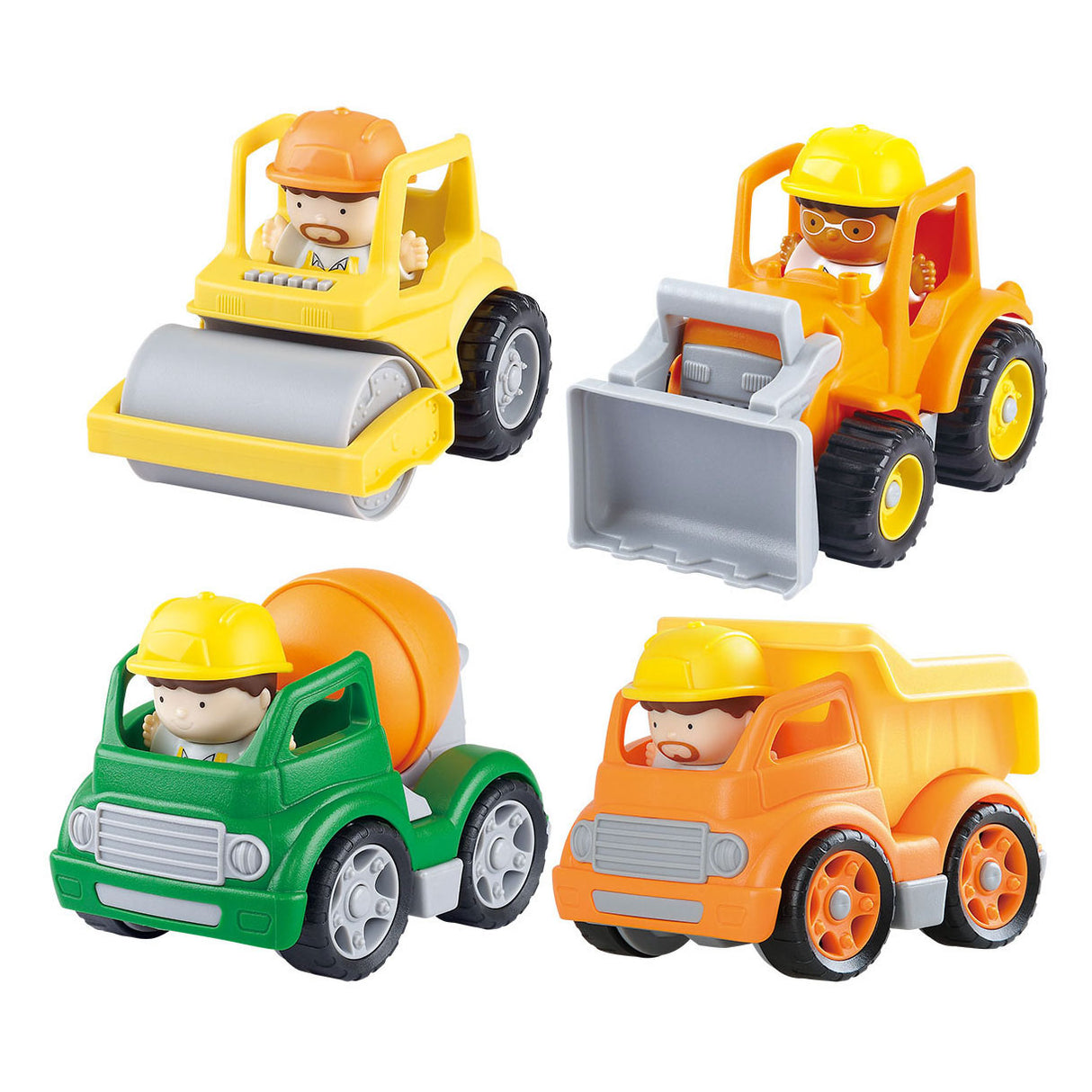 Spela Mini Construction -fordon med siffror Play Set, 8DLG.