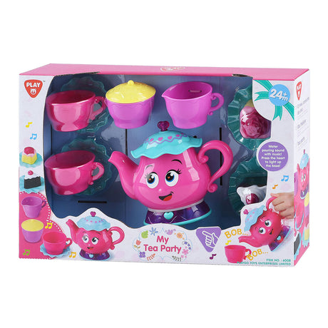 Playgo theekransje theeservies met licht en geluid - 12dlg.