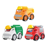 Play work vehicles with figures play set, 6dlg.