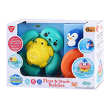 Spill Bath Toy Stack og flytende marine dyr, 4dlg.