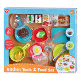 Jugar accesorios de cocina y juego de juego, 21dlg.