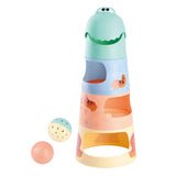 Spil Dino Stacking Tower med bolde, 6dlg.