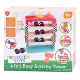 Play 4in1 Wooden Activities Play Tower