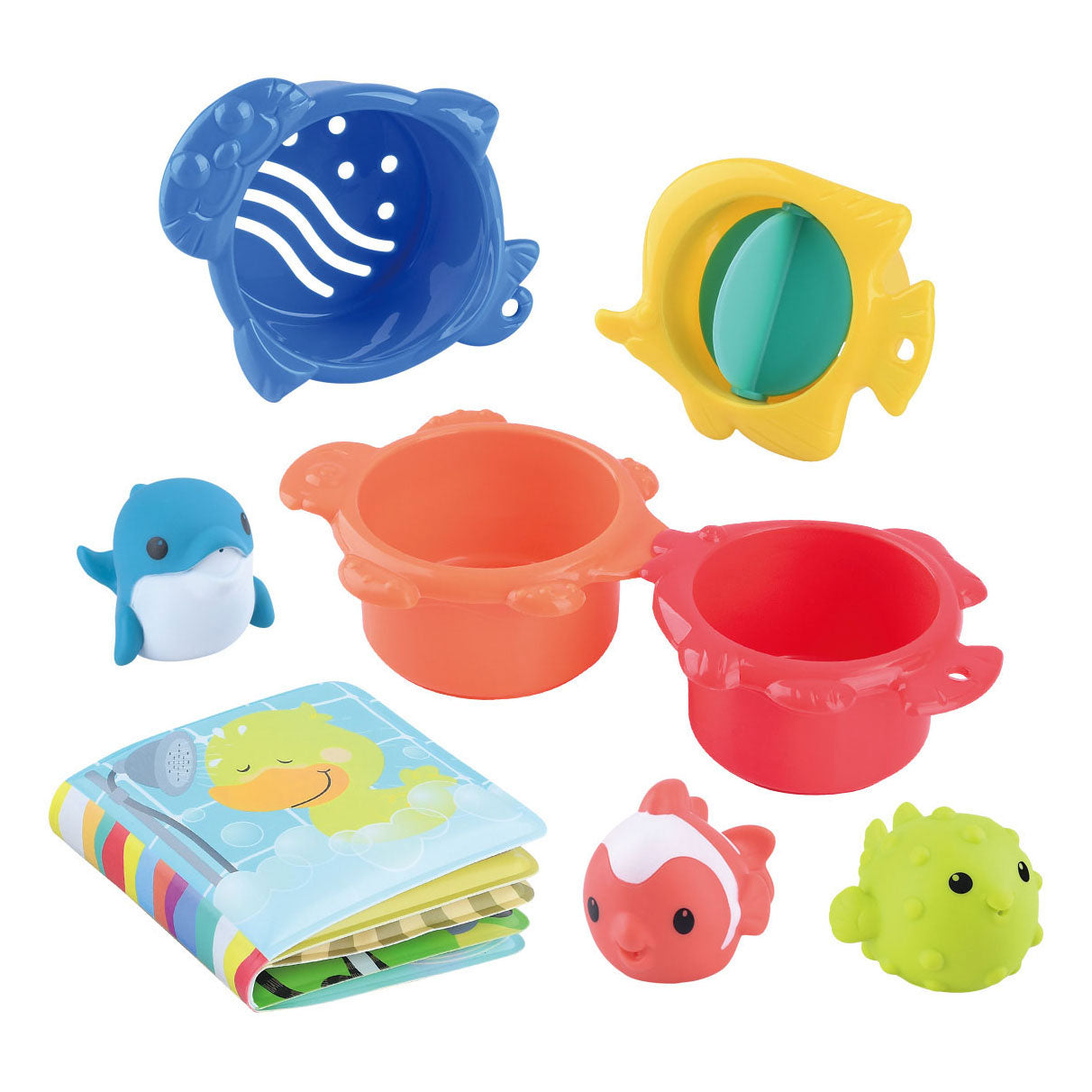 Spela Splashy Bath Toy, 8dlg.