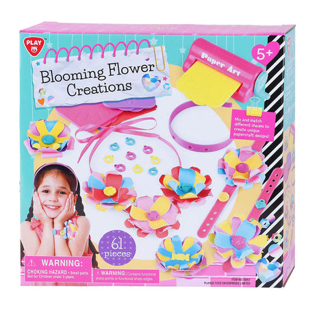 Playgo maak je eigen bloemen creaties knutselset - 61dlg.