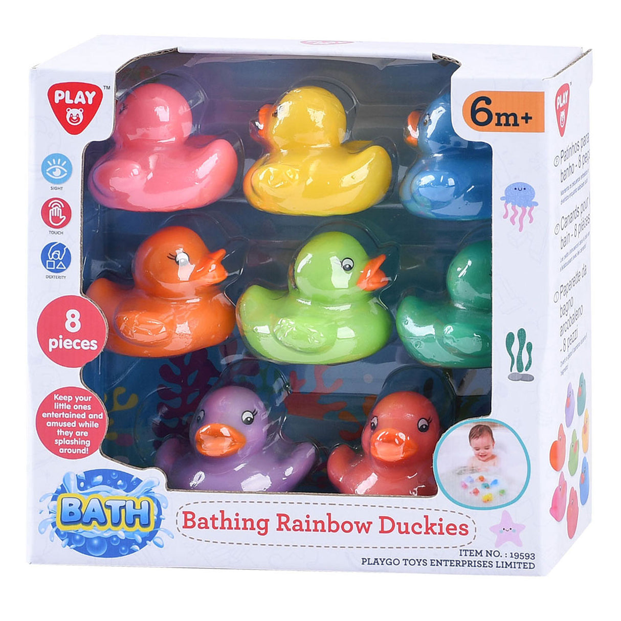 Spela Rainbow Rubber Ducks, 8: e.