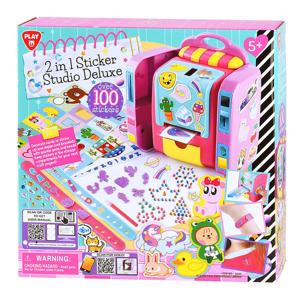 Spielen Sie 2in1 Sticker Studio Deluxe Make Sticker, 100 Aufkleber