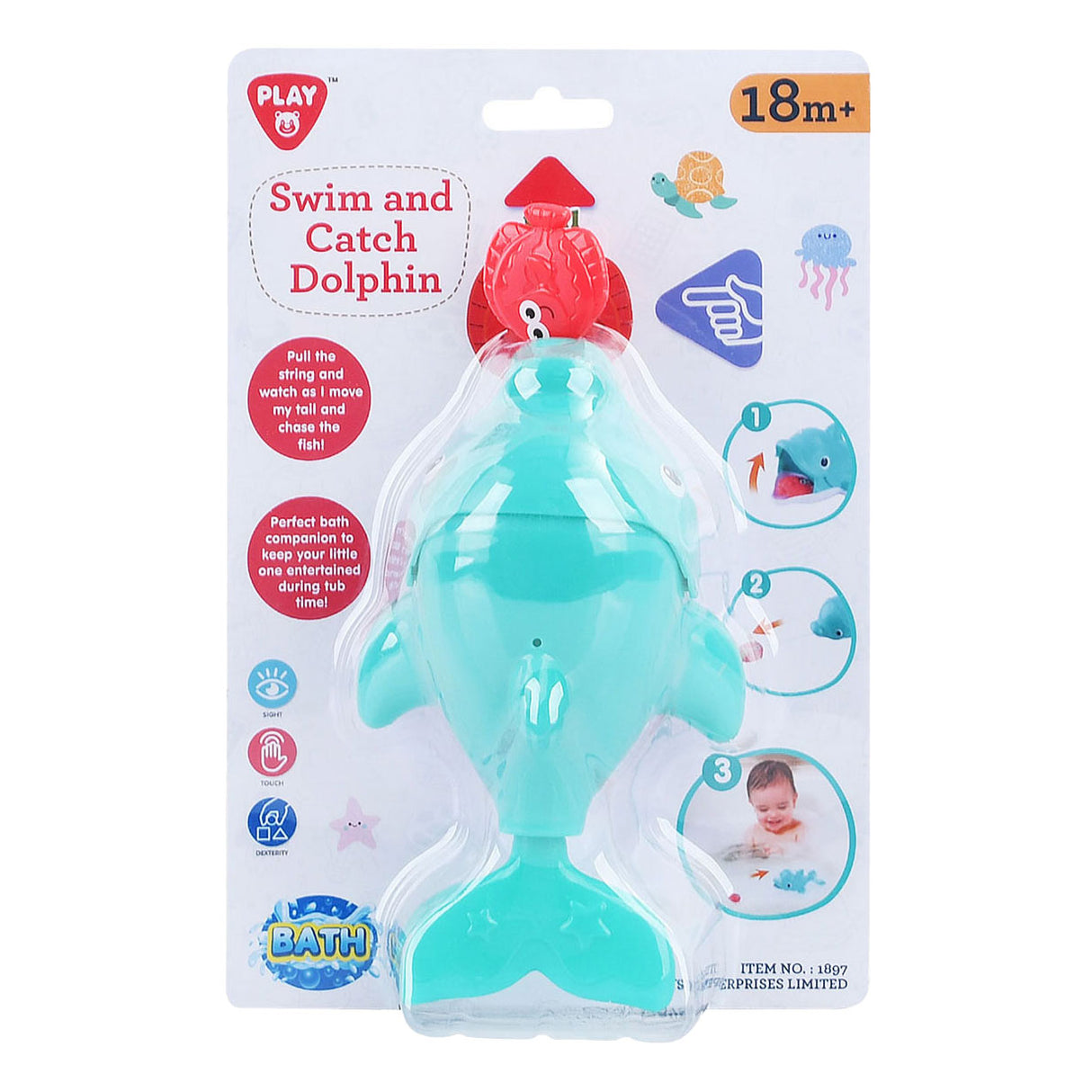 Spil Bath Toy Catch and Swim Dolphin, 2dlg.