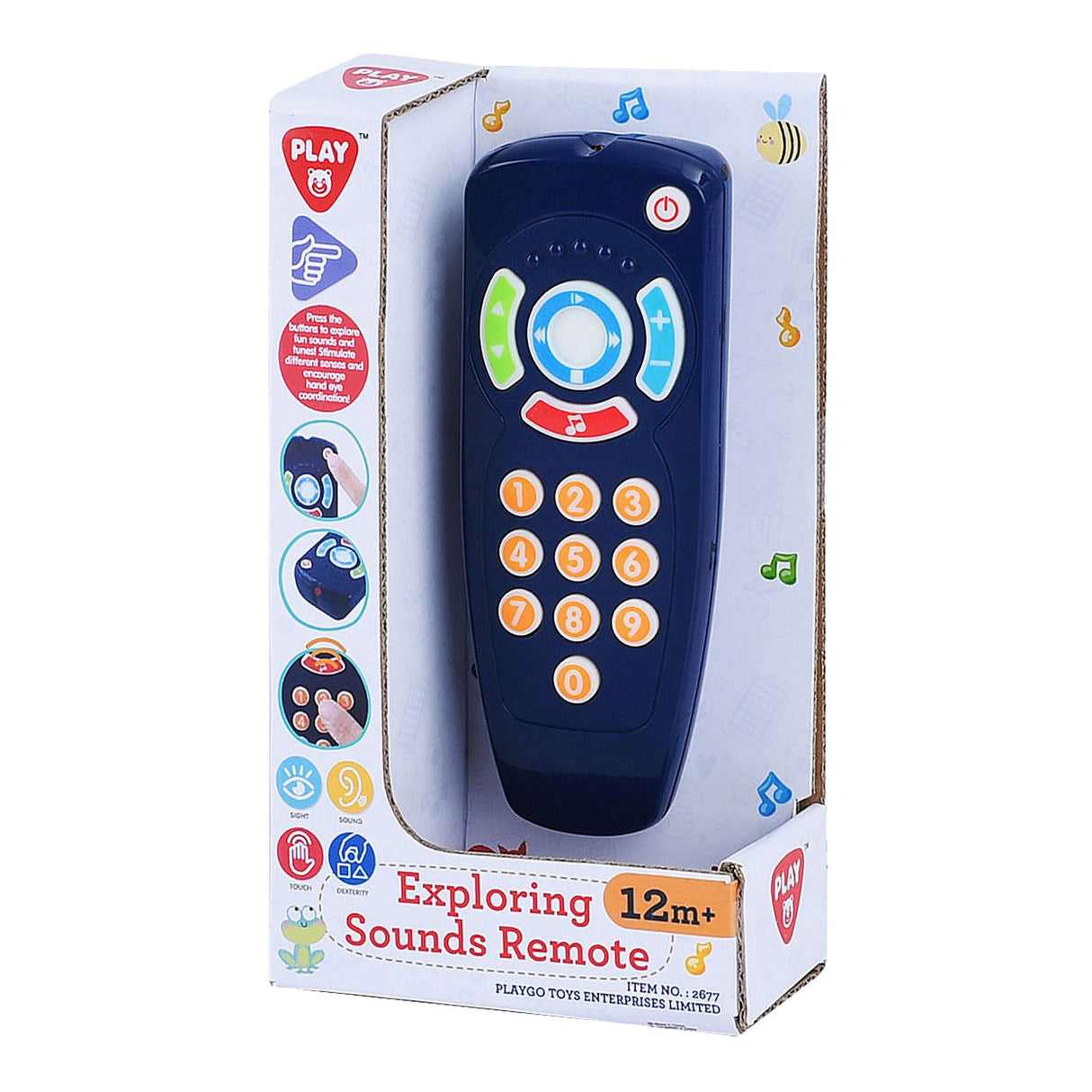 Playgo baby afstandsbediening met geluid blauw