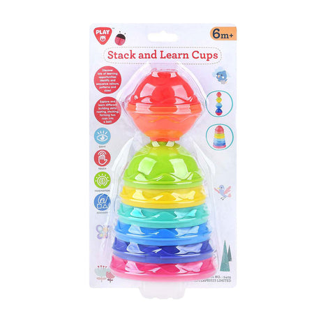 Playgo leer en stapelbekers - 8dlg.