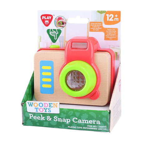 Playgo houten speelgoedcamera