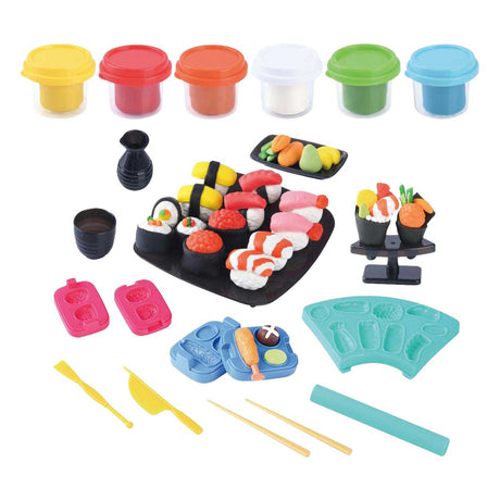 Playgo sushi kleiset - 6 kleipotjes