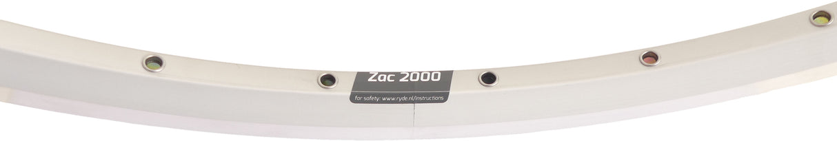 Ryde Velg ZAC 2000 28 622 x 19C aluminium 36 gaats 14G zilver