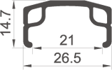 Rodi forhjul 28 622*21 PARALLEX SILVER