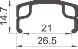 Rodi framhjul 28 622*21 Paralex Silver