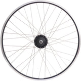 Achterwiel 28 nexus 8 rollerbrake naaf met met zwarte velg en rvs spaken