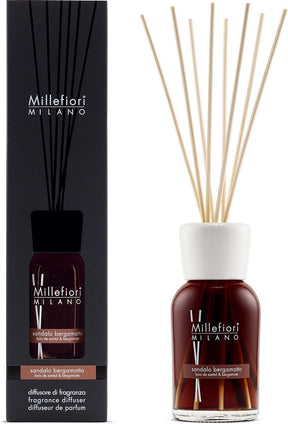 Millefiori milano geurstokjes 100 ml - sandalo bergamotto