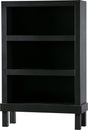 Woood bonk open kast - grenen - zwart - 160x103x37