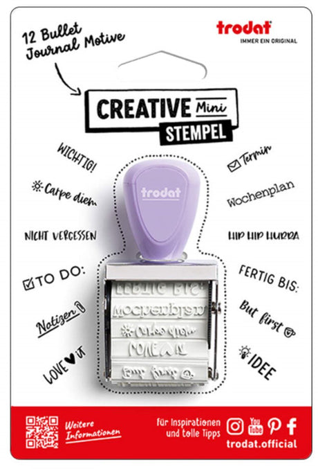 Trodat creatieve mini-stempel 'aardige boodschappen'