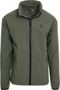Agu go - regenjas - unisex - groen - m - poray 5.000 - ademend waterdicht - reflecterende details - compact opvouwbaar - 100% gerecycled polyester