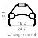 Rodi Velg Skorpion 26 559 x 19c 36 Holes Spaak 14 Black