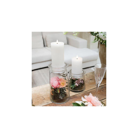 Countryfield deco glas hanny met komdeksel helder 14xh23,5cm