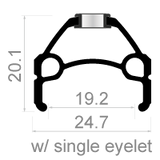 Rodi Wielset 26 Skorpion MTB 8 ​​9 10 prędkość czarna