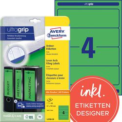 Avery ordneretiketten l4767-20 mat groen